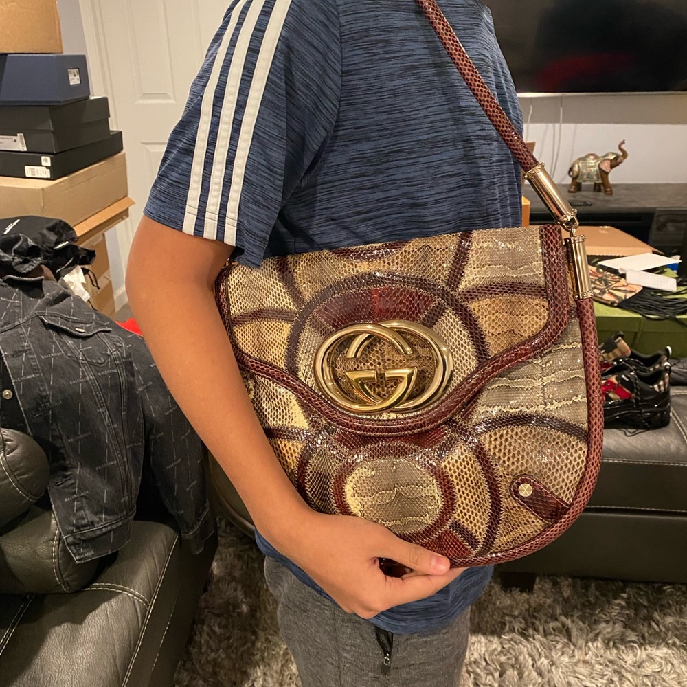 Rare Gucci by Tom Ford Lizard and Python Bag
